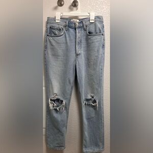 AGOLDE jeans denim Riley 100% cotton organic distressed